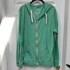 Urban Pipeline Green Zippered Hoodie